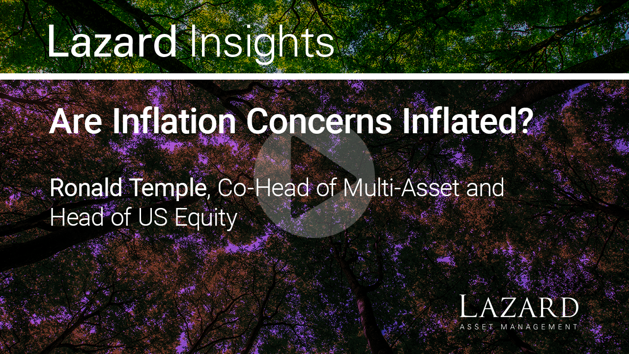 Are Inflation Concerns Inflated Lazard Asset Management